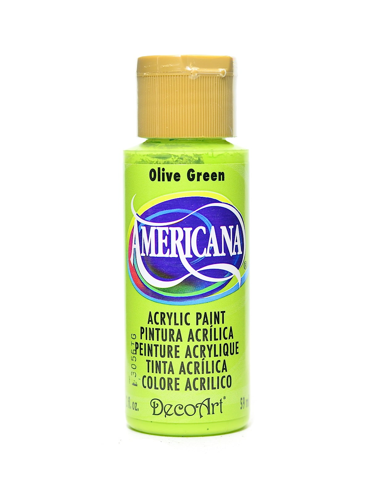 Americana Acrylic Paints olive green, 2 oz. (pack of 8)
