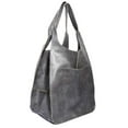 thumbnail image 1 of Women‘s PU Shoulder Bag Large Capacity Bucket Tote Soft Satchel Splicing Design, 1 of 2