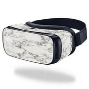 MightySkins SAGEVR-White Marble Skin for Samsung Gear VR Original Wrap Cover Sticker - White Marble