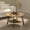 Narual, variant on Manora 2-Tier Oval Coffee Table with Storage Shelf for Living Room Bedroom, Red Oak Wood Grain and Black Metal