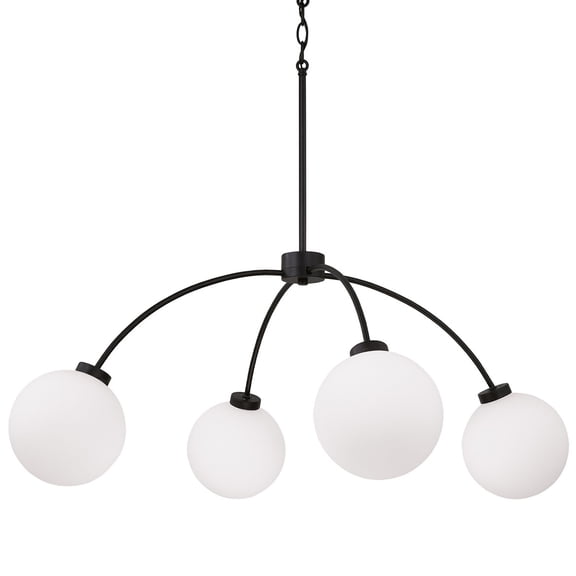 Capital Lighting 457141BI-557 Amos 4 Light 37" Wide Chandelier - Grey