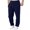 Navy, variant on Mens Sweatpants Casual Wide Leg Loose Fit Lounge Pants Fashion Baggy Lightweight Joggers With Pockets