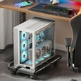 thumbnail image 4 of Computer Tower Stand CPU Stand Metal Rolling Stand Adjustable Mobile CPU Stand, 4 of 16