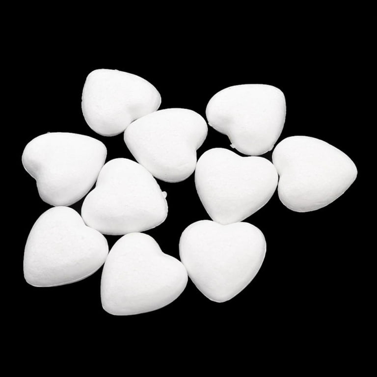 5pcs Craft Foam Hearts Heart Shaped Styrofoam Polystyrene Foam Heart for  DIY Craft Modeling Foam Flower Arranging Wedding Decor