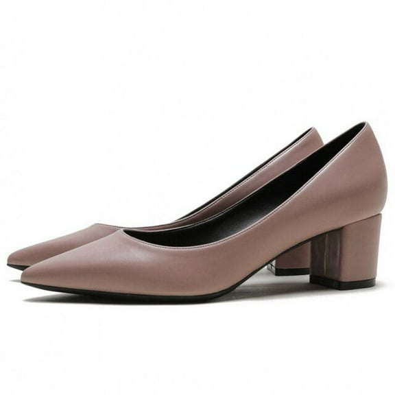 YCNYCHCHY New Pointed Toe Big Size Squar Heels Sexy Red Pink Women's Pumps Elegant Office Lady High Heeled Spring Party Woman Shoes