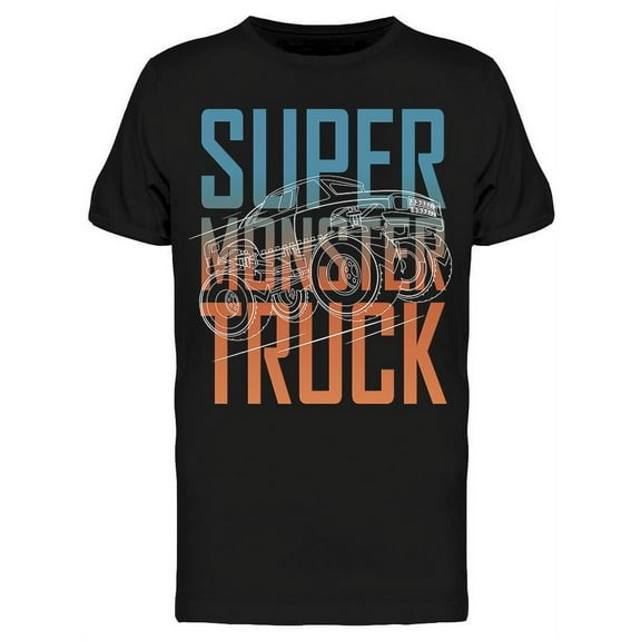 Super Monster Truck T-Shirt Men -Image by Shutterstock, Male Medium
