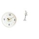 thumbnail image 1 of Reloj De Pared Moderno Con Números Grandes Y Movimiento Silencioso, Reloj Colgante Redondo Decorativo Para El Hogar, La Oficina, La Sala De Estudio Y Escultura Artística Creativa De Bailarina, 1 of 8