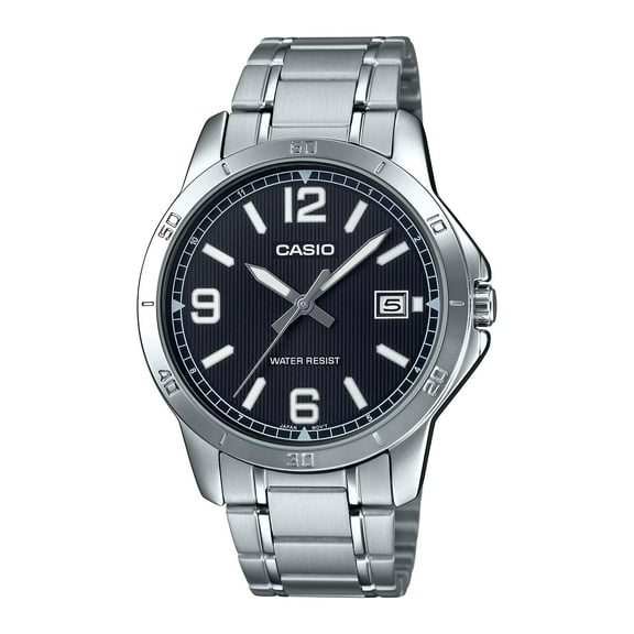 Casio Men's Dress Stainless Steel Silver Quartz Analog MTP-V004D-1B2