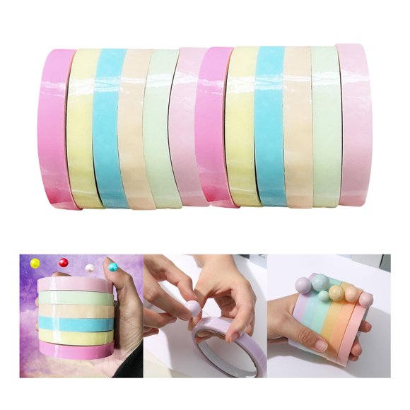 Cinta de bola Adhesiva divertida Macarena Cinta Adhesiva de fuerte adherencia Color claro 12 cm