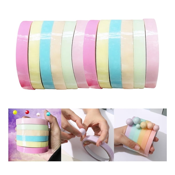 Cinta de bola Adhesiva divertida Macarena Cinta Adhesiva de fuerte adherencia Color claro 12 cm