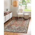 thumbnail image 2 of Unique Loom Isabella High-Low Pile Border Rug 9' x 12' Rectangle Multi/Ivory, 2 of 2