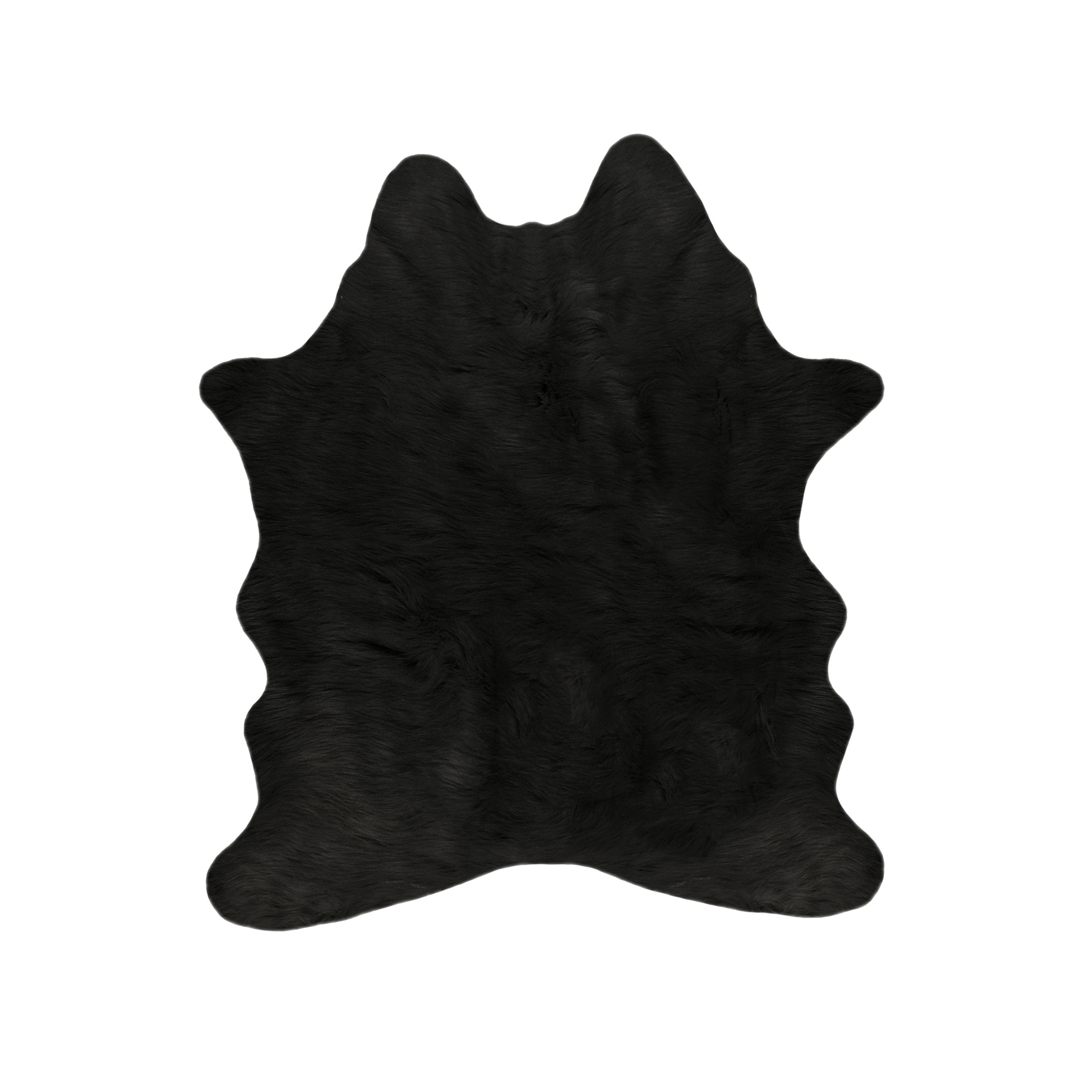 Lifestyle Group distribution inc. Faux Cowhide Rug Black 5.25'x7.5