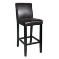 thumbnail image 1 of Kendall Contemporary Wood/Faux Leather Barstool - Brown, 1 of 2