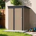 thumbnail image 5 of Devoko 5×3 ft.Patio Metal Shed, Lockable Garden Shed for Outdoor Backyard Patio Storage, 5 of 9