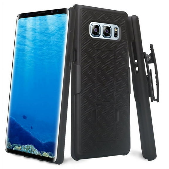 Samsung Galaxy Note 8 Swivel Holster Case Belt Clip Cover Kickstand Armor Combo