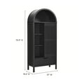thumbnail image 3 of Storage Display Cabinet , Black, Wood, Living Dining Room Kitchen Cafe Bistro Hospitality Restaurant, Modern Contemporary, HB37742, 3 of 10
