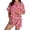 Hot Pink, variant on DIY Pajama Set (Two-Piece)-short-Sleeved and Short-Pants Suit,Custom Pajamas Set with Photo Face Personalized Pajama Pjs Funny Valentines Gifts for Men Women Matching Couples Sleepwear (Hot Pink/L)