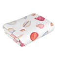 thumbnail image 3 of Disketp Red Coral And Scallop Seashell Print Bathroom Towels,Cotton Towel,Soft Towels For Kitchen And Bath, 3 of 9