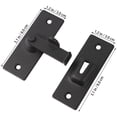 thumbnail image 4 of Door Lock Latches Metal Latch Barn Gate Hasp Bolt Security Black Locks Window Steel Cabinet, 4 of 7