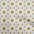 thumbnail image 1 of oneOone Polyester Spandex Dark Olive Green Fabric Asian Block Floral Sewing Craft Projects Fabric Prints By Yard 56 Inch Wide, 1 of 4