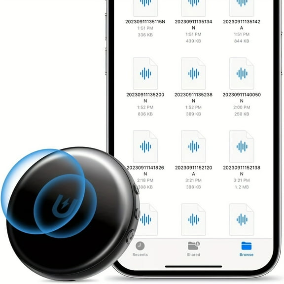 64G (800 Hours) Magnetic Voice Activated Recorder - USB-C Audio Recorder Compatible With Phone Android PC Computer To Playback, Portable Recording Device For Work, Lectures, Meetings