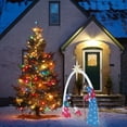 5ft Lighted Nativity Scene Christmas Decor Set for Lawn and Home with Lights, Stakes, Zip Ties