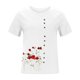 thumbnail image 4 of Tops de Mujer Blusas Casuales Elegantes Camisas de Manga Corta Cuello Redondo Impreso Botón Suelto Túnica Camisa Blusa Odeerbi ODB155697, 4 of 5