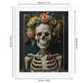 thumbnail image 2 of Paint by Numbers Kit for Adults, Skeleton With Floral Crown Painting Tools Paint by Numbers, Easy Paint by Numbers Kit for Adults Beginner, DIY Adult Paint by Number Kits on Canvas, Home Decor, 2 of 7