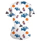 thumbnail image 3 of Womens Tops Stretchy Fashion Halloween Printed Work With Pocket T-Shirt Short Sleeve Top, 3 of 3