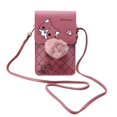 thumbnail image 5 of Bolso de mujer de PU Bolso de hombro de mujer Bolso de teléfono móvil vertical de color de contraste de moda Bolso cruzado de mujer, 5 of 5