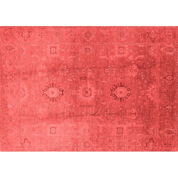 Ahgly Company Indoor Rectangle Oriental Red Traditional Area Rugs, 2' x 3'