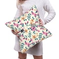thumbnail image 6 of Bingfone Cute Flower Linen Throw Pillow Covers Cushion Case Pocket Button Vintage Farmhouse Pillowcase for Sofa Couch Bed 20"x20", 6 of 9