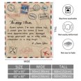 thumbnail image 2 of Son Blanket, Son Blankets From Mom Dad, Birthday Christmas Gifts For Son From Mom, I Love You Son Blanket Hug Presents To My Son, Son Warm Soft Bed Flannel Air Mail Letter Throw Blanket(30"x40"), 2 of 7