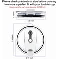thumbnail image 3 of 12oz Cups Replacement Lids, Spill Proof and Splash Resistant Lid, Straw Friendly (3 Pack), 3 of 7