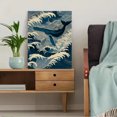 thumbnail image 5 of Humpback Whale Ocean Waves Canvas Wall Art, Coastal Nautical Decor for Living Room Bedroom Office, 5 of 8