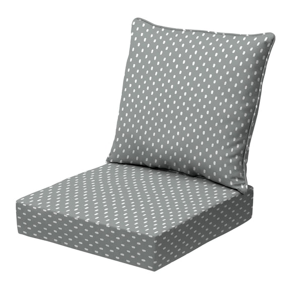 ARDEN earthFIBER Outdoor Deep Seat Cushion Set, 24 x 24, Rain-Proof, Fade Resistant, Deep Seat Bottom and Back Cushion for Chair, Sofa