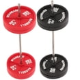 thumbnail image 2 of Miangastore Mini Barbell Black Red Assorted Color 2Pcs 6.09X1.57X1.57In, 2 of 8