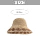 thumbnail image 2 of Sombrero de paja de ala grande de verano con circunferencia de la cabeza de 56-58 cm, sombrero de playa tejido para exteriores, sombrero para el sol con protección solar y anti-ultravioleta, 2 of 6