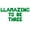 Green, variant on Cursive Script Letter Balloons - LLAMAZING TO BE THREE 16" Inch Alphabet Letters Foil Mylar Balloon 3rd Birthday Party Banner (Rose Gold)