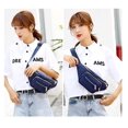 thumbnail image 3 of Fanny Pack For Women-waterproof Waist Pack Fashion Travel Lightweight Chest Bags With 3 Zipper Pockets,blue, 3 of 3