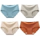 thumbnail image 1 of 4 piezas de ropa interior elástica de seda de hielo invisible sin costuras para mujer, de seda de hielo, sin dejar huellas, de una pieza, de algodón puro, parte inferior de la entrepierna, 1 of 5