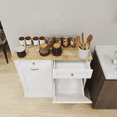 thumbnail image 2 of White E1 MDF Kitchen Trash Cabinet with 2 Drawers & Tilt-Out Compartment - Fits 10 Gallon Bins, 2 of 11