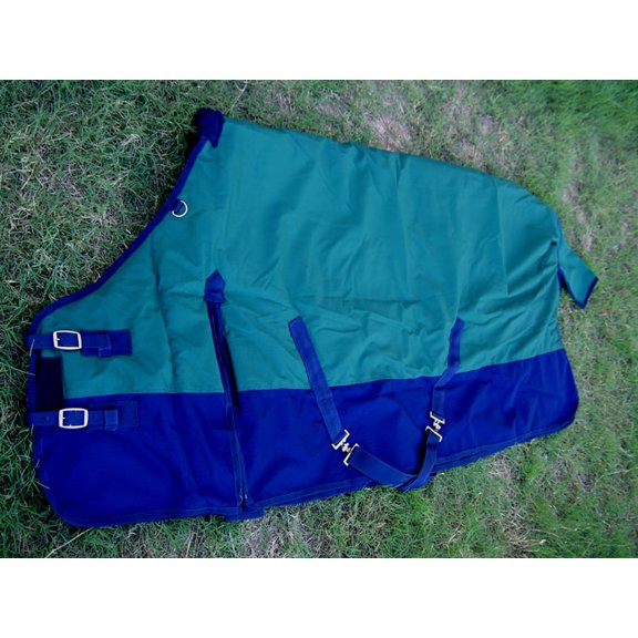 78" 1000D Turnout Waterproof Horse Heavy Winter BLANKET Coat Green Navy 6123