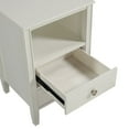 thumbnail image 4 of Comfort Pointe Winsley 2-drawer Antique White Painted Wood Storage Nightstand, 4 of 13