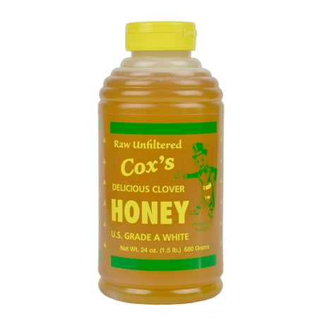 Cox'ss Honey 24 oz Clover Honey Squeeze Bottle