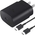 thumbnail image 1 of Samsung Cargador de Pared USB Tipo C de 25 W para Samsung Galaxy S23/S22/S21/S20/S10/Ultra/Plus,Note, 1 of 9
