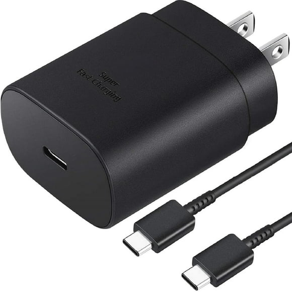 Samsung Cargador de Pared USB Tipo C de 25 W para Samsung Galaxy S23/S22/S21/S20/S10/Ultra/Plus,Note