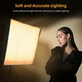 thumbnail image 3 of 60*60cm Foldable LED Video Light Mat 100W Flexible LED Panel Light Photography Lighting Kit 3000K-6500K Dimmable 540pcs LED Beads with Softbox Remote Control, 3 of 8