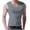 Gray, variant on fatyb Men Workout Tank Tops V Neck Sleeveless Slim T Shirts Pullover Casual Summer Muscle Running Tee