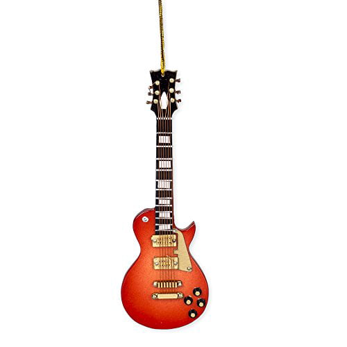 Broadway Gift Les Paul Electric Guitar Music Instrument Replica Christmas  Ornament, 5 inch